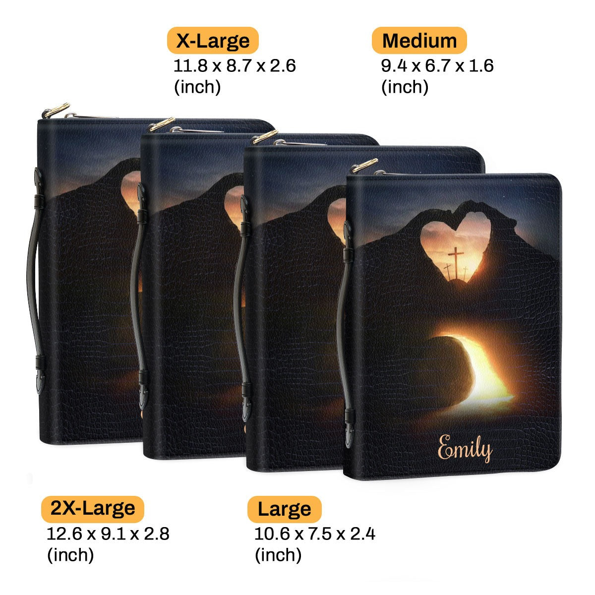 Personalized Zippered Bible Cover, Bible Case, Gift For Pastors, Christian Gift, Bible Covers Jesus Gifts